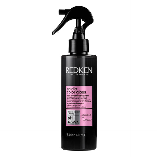 Acidic gloss colour leave in treatment